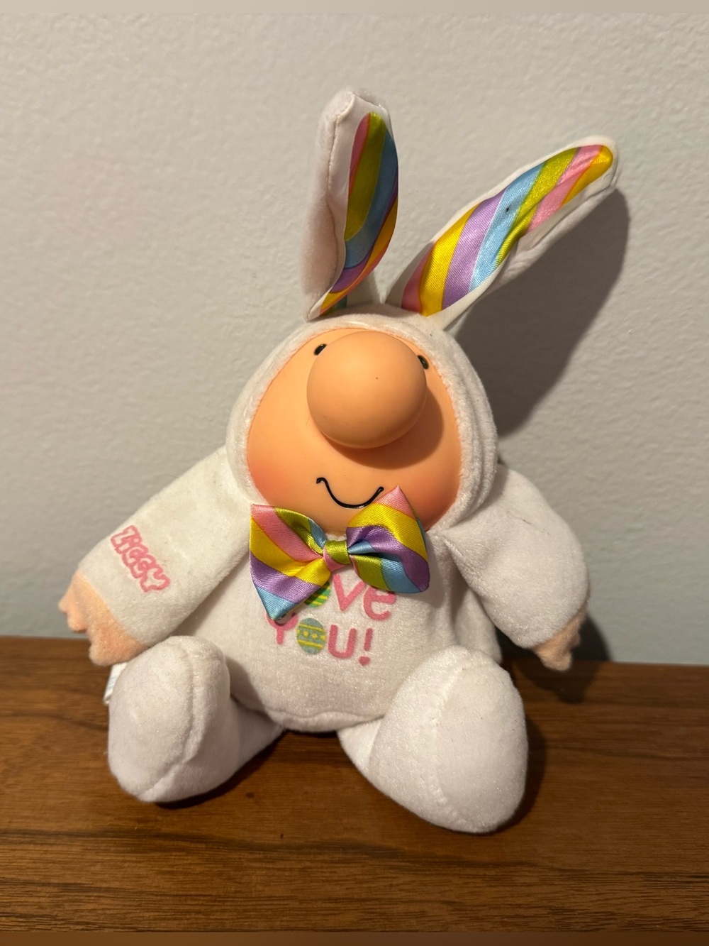 Vintage Ziggy I Love You Easter Bunny Plush Stuffed Animal American Greetings